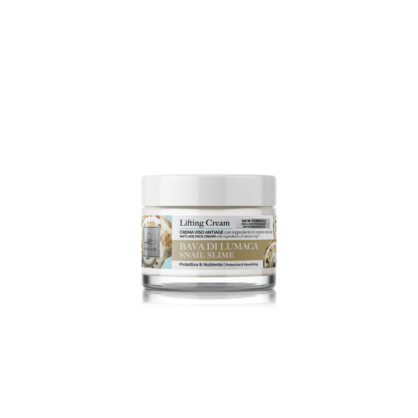 Crème visage anti-rides à la bave d'escargot aux ingrédients bio - 50 ml