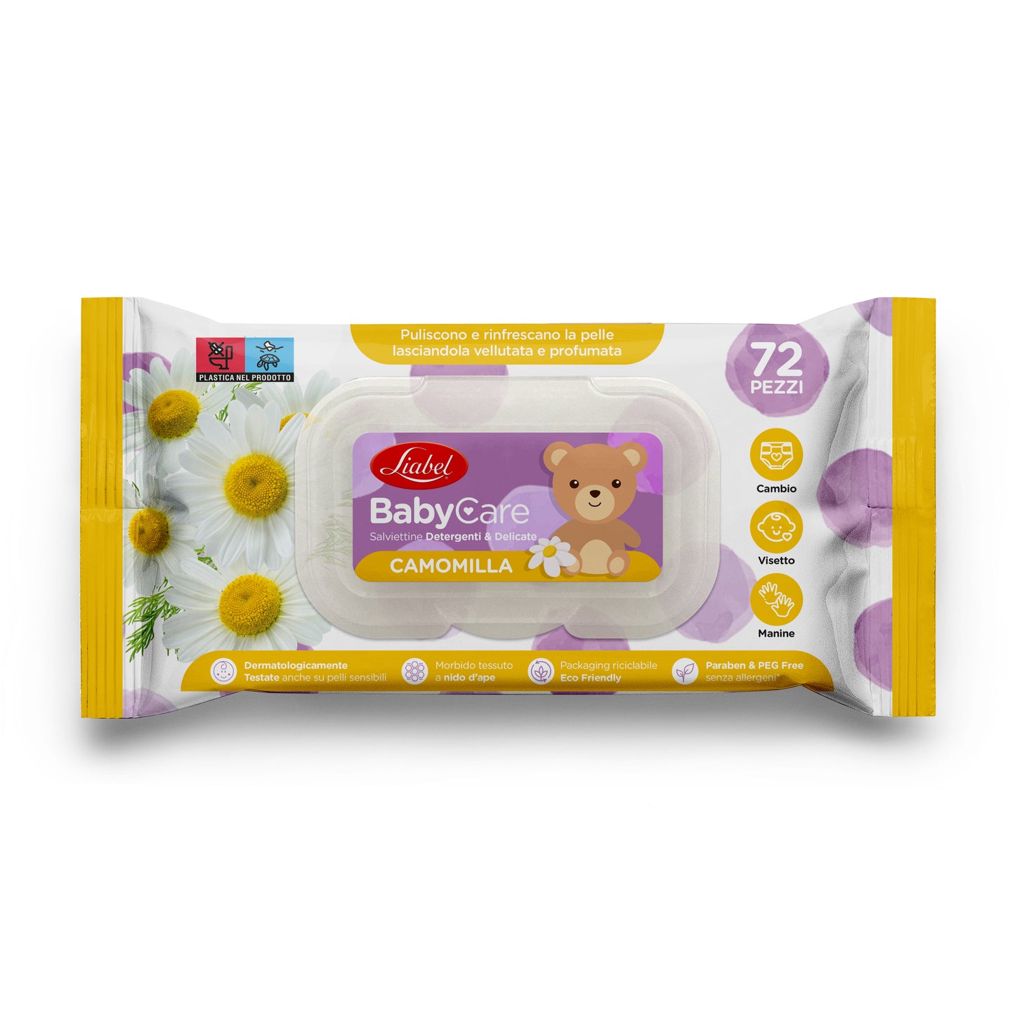 Liabel - Salviette Baby Care - 72 pz - Fragranze Assortite