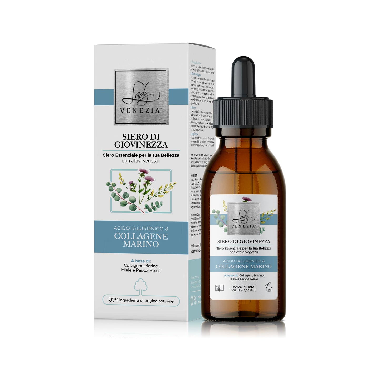 Sérum au Collagène Marin et à l'Acide Hyaluronique - 100 ml