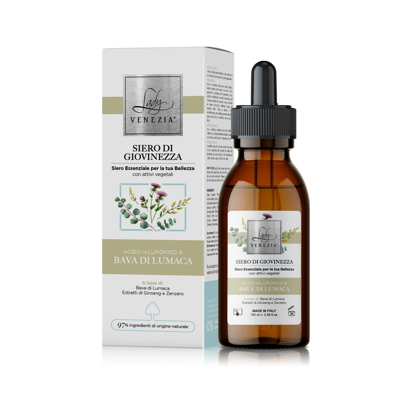 Snail Slime and Hyaluronic Acid Serum - 100 ml