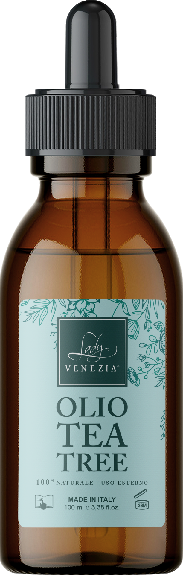 Huile essentielle d'arbre à thé avec compte-gouttes 100 ml