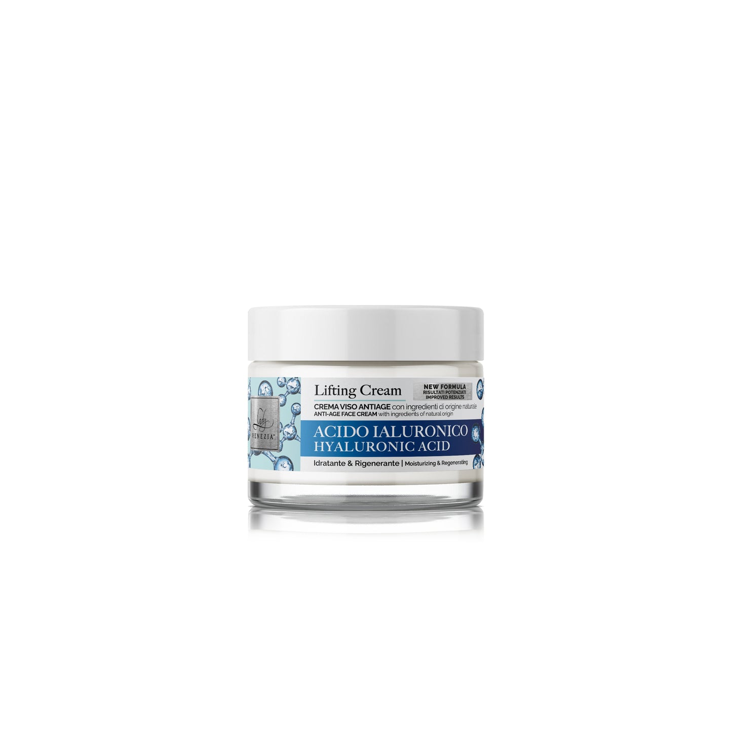 Hyaluronic Acid Anti-Wrinkle Face Cream with Organic Ingredients - 50 ml