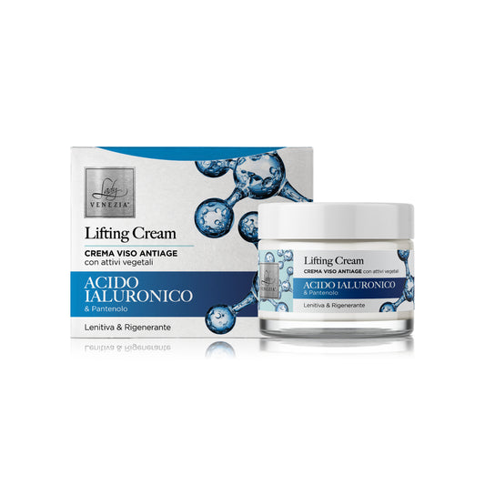 Crème visage anti-rides à l'acide hyaluronique aux ingrédients biologiques - 50 ml