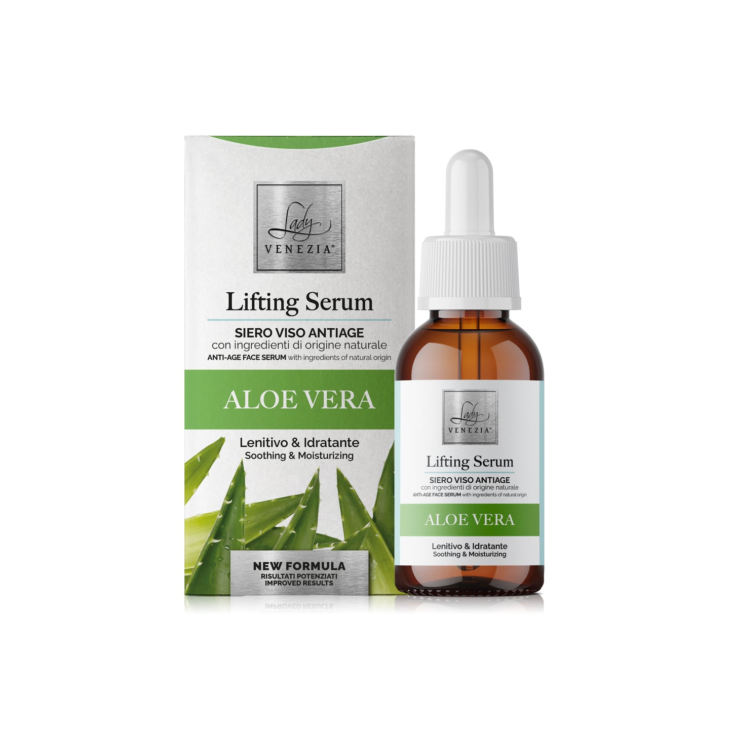 Sérum visage anti-rides à l'aloe vera aux ingrédients biologiques - 30 ml