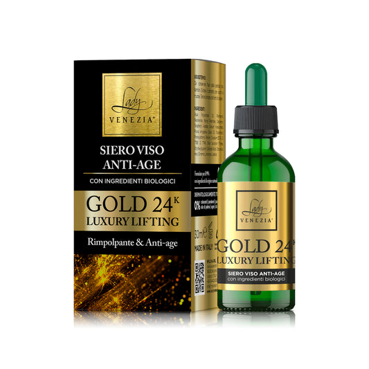 Siero Viso Anti-age Gold 24K - Luxury Lifting con Oro Colloidale