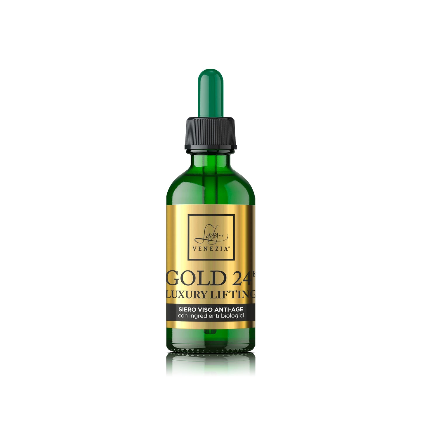 Tris Bellezza 24k Luxury Lifting Idea Regalo -  Siero Viso, Contorno Occhi e Maschera Viso con Elegante Sacchetto Oro