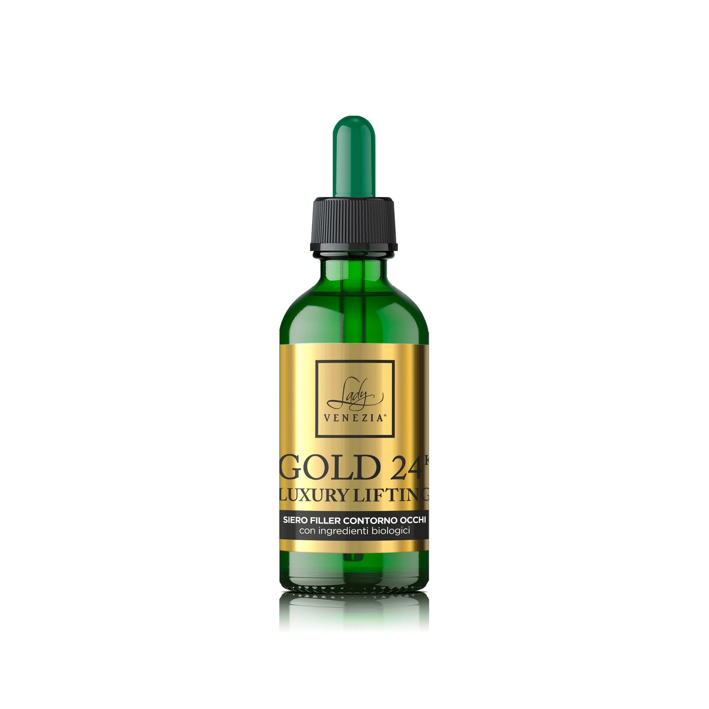 Tris Bellezza 24k Luxury Lifting Idea Regalo -  Siero Viso, Contorno Occhi e Maschera Viso con Elegante Sacchetto Oro