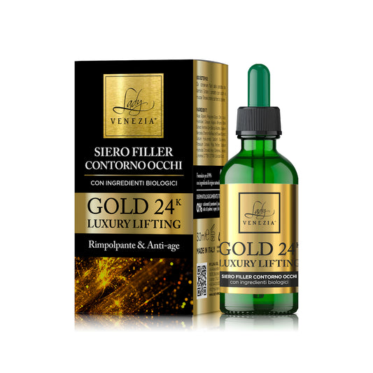 Siero Filler Contorno Occhi Gold 24K - Luxury Lifting con Oro Colloidale