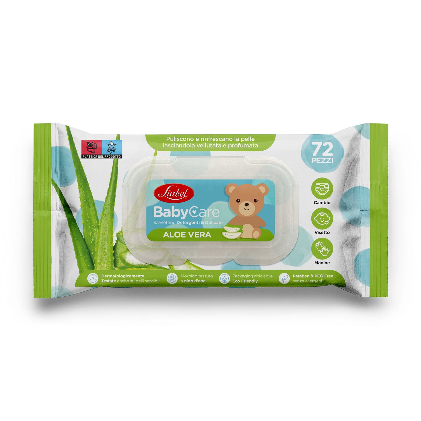 Liabel - Salviette Baby Care - 72 pz - Fragranze Assortite