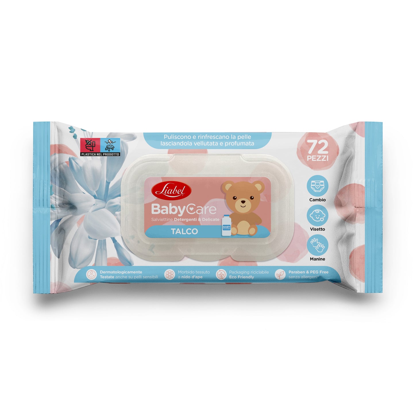 Liabel - Salviette Baby Care - 72 pz - Fragranze Assortite