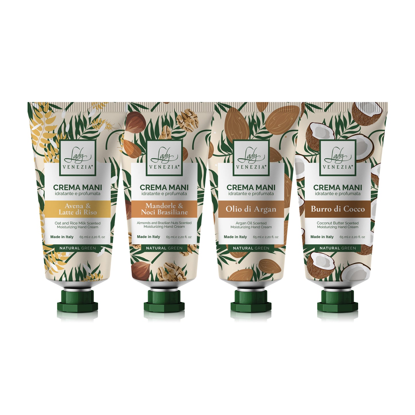 Creme Mani "Natural Green" - Idratanti e Profumate 65 ml Altre fragranze