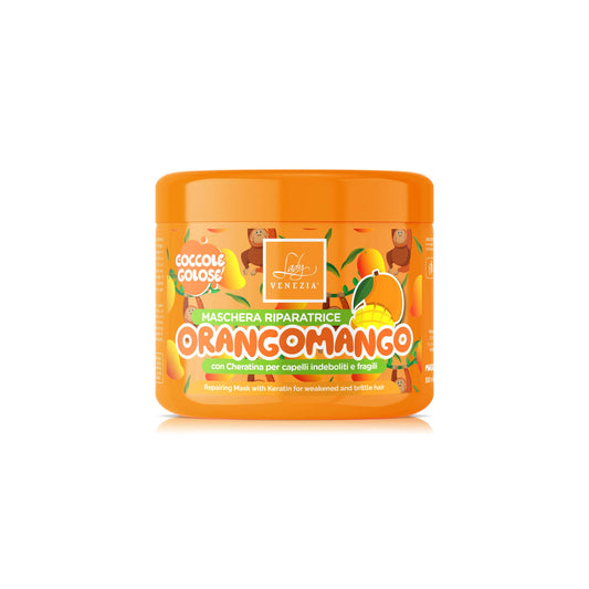 Maschera Riparatrice ORANGOMANGO per capelli indeboliti e fragili con Cheratina