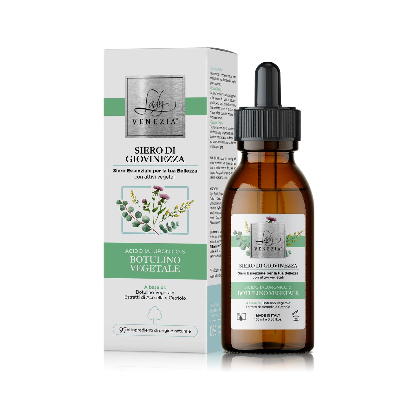 Serum with Plant Botox and Hyaluronic Acid - 100 ml