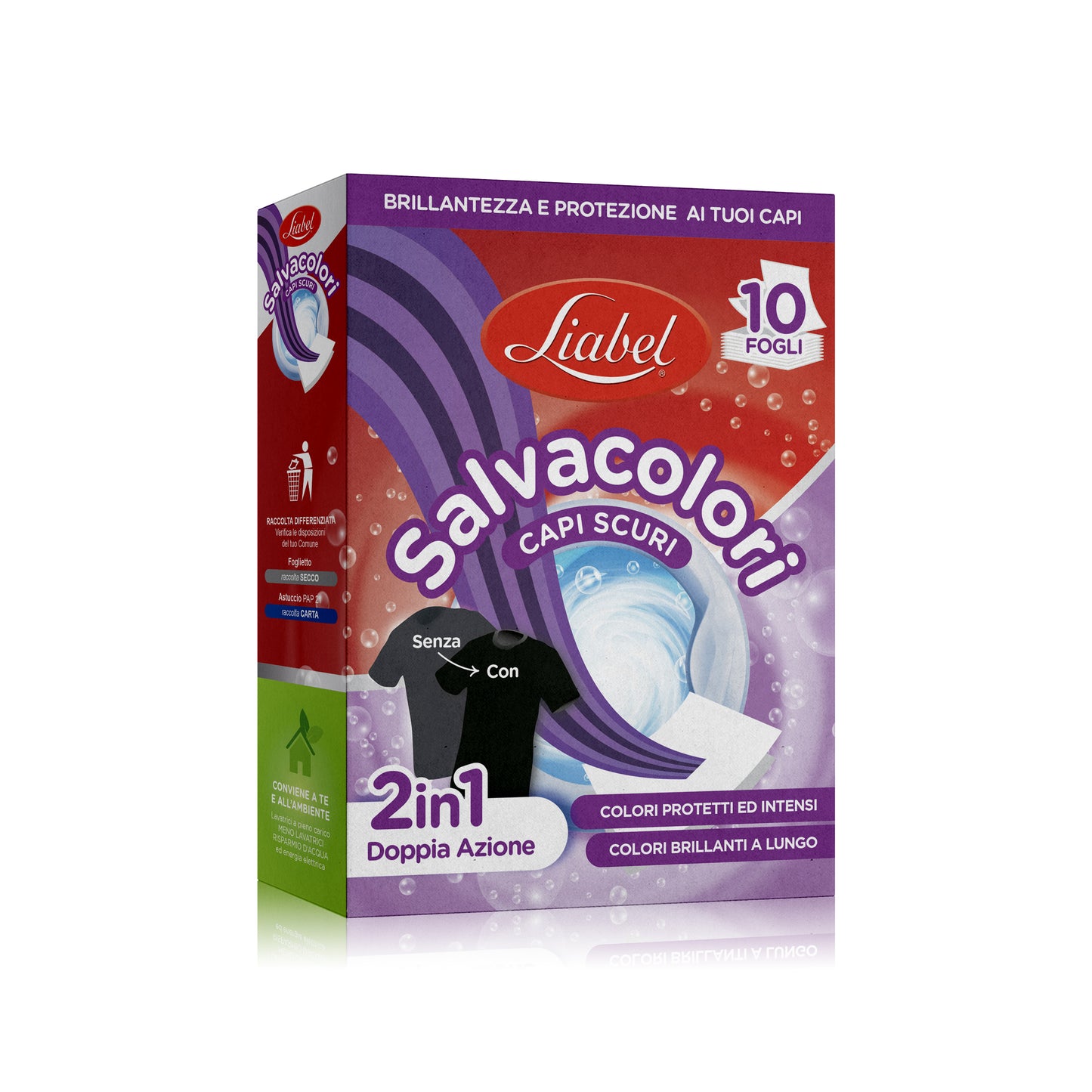 Salvacolori Speciale per Capi Scuri Liabel - 10 Fogli