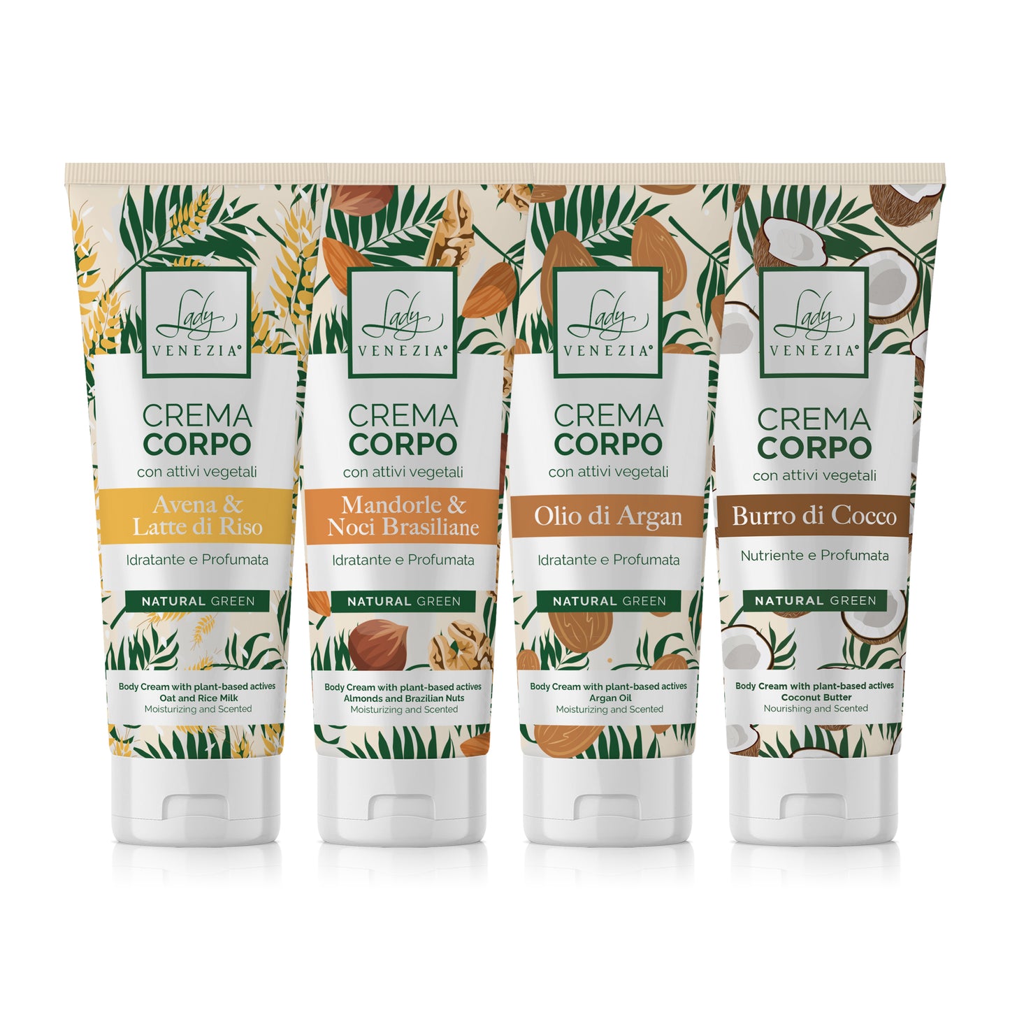 Crema Corpo Idratante e Profumata - Collezione Natural Green- 200 ml