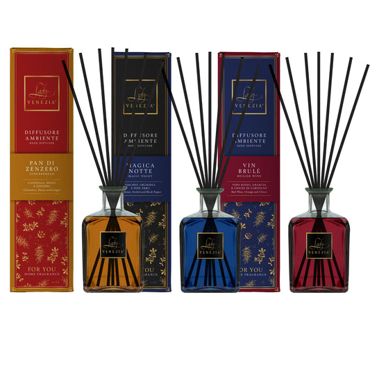Maxi Diffusore Ambiente con Bastoncini - 3 Fragranze - 1 Litro